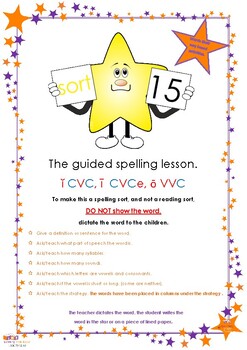 Preview of Sort 15 -The guided spelling lesson and spelling activities.