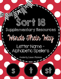 Sort 18 Supplementary Resources- Words Their Way- Letter N