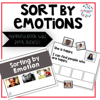 Preview of Sort By Emotion | Adapted Book