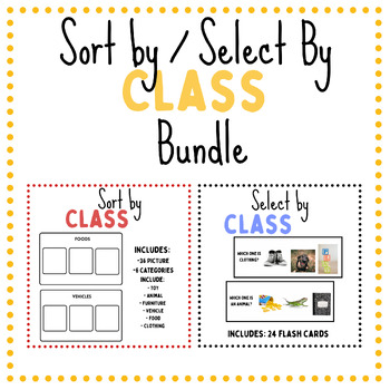 Preview of Sort By/ Select By Class - Bundle