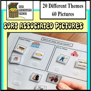 Preview of Sort Groups of Associated Pictures Independent Matching Sheets ABA Associations
