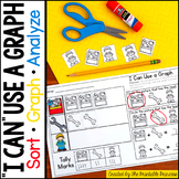 Sorting and Graphing Activities No Prep Worksheets for Kindergarten and 1st
