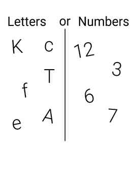 Preview of Sort Numbers vs Letters