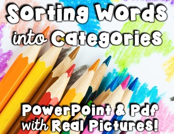 Preview of Sort Words into Categories