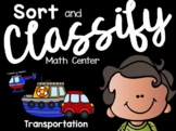 Sort and Classify Math Center: Transportation