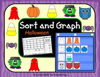 Preview of Sort and Graph Pocket Chart Cards (October Edition)