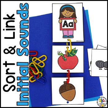 Preview of Linking Chains Beginning Sounds Sorting Activity | Letter Sound Recognition