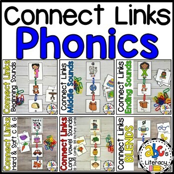 Preview of Linking Chains Letter Sounds Sort Activities - Phonics Intervention & Practice