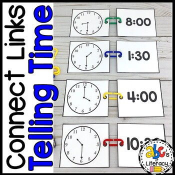 Preview of Linking Chains Telling Time to the 5 Minutes Activity