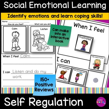 Preview of Emotions Self Regulation Sort and Match Coping Skills & Strategies Activity SEL