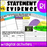 Sort and Match Text Evidence: Informational Passages, Task