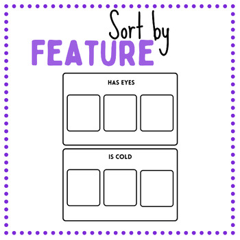 Preview of Sort by Feature - Task Cards