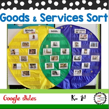Preview of Goods and Services Activities  Pocket Chart Sort First Grade