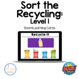 Sort the Recycling Level 1 Task Cards for Boom! Distance Learning