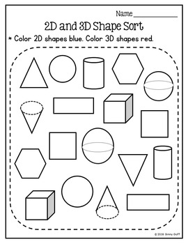 Sorting 2D & 3D Shapes: Super Shapes Unit Part 4 by Miss Ginny's Classroom