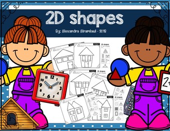 sorting 2d shapes kindergarten worksheets tpt