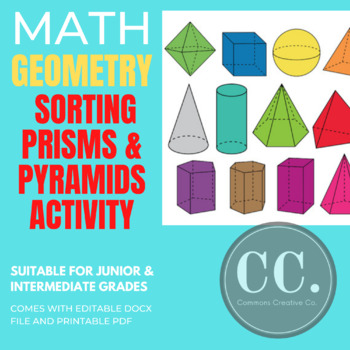 Preview of Sorting 3D Prisms And Pyramids Activity