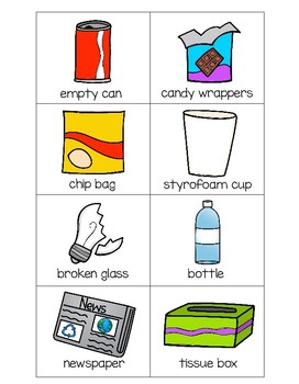 Sorting Activities Posters and Worksheets Garbage and Recycle | TpT