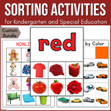 Sorting Activities with Visual for Kindergarten Autism Spe