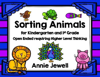 Sorting Animals for Kindergarten and 1st Grade by Annie Jewell | TpT