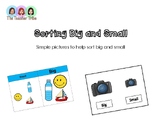 Sorting Big and Small Activity Book