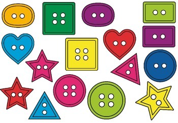 Sorting Button Shapes by Apples and Antics | TPT