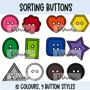 Preview of Sorting Buttons Moveable Clipart