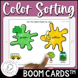 Color Sorting Activity for Speech Therapy BOOM CARDS™ Lang