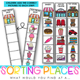 Life Skills Sorting Common Places in the Community - What 