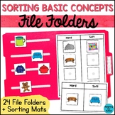 Sorting File Folder Games for Special Education - Sort Bas