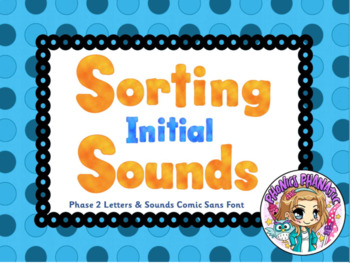 Preview of Sorting Initial Sounds Smart Board Notebook