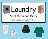 Sorting Laundry: Clean and Dirty File Folder