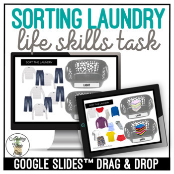 Preview of Sorting Laundry Google Slides Activity