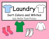 Sorting Laundry: Whites and Colors File Folder
