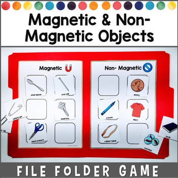 Sorting Magnetic Objects File Folder Game by Exceptional Thinkers