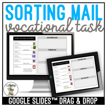 Preview of Sorting Mail Google Slides Activity