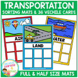 Transportation Sorting Mats + Cards