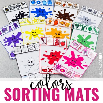 Preview of Sort by Color Activity [ 11 Sorting Mats! ] | Color Sorting Mats
