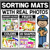 Sorting Mats for Kindergarten Centers with Real Photos Bundle