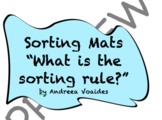 Sorting Mats with Buttons "What is the sorting rule?"