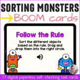 Sorting Monsters! Learn to Sort Digital Task Cards with Boom