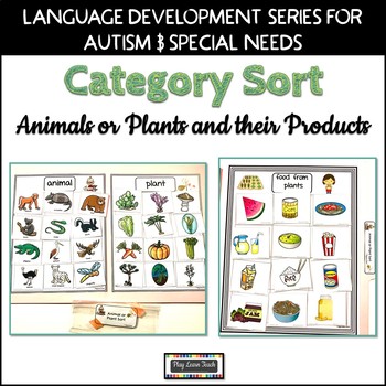 Sorting Plants or Animals by PlayLearnTeach | TPT