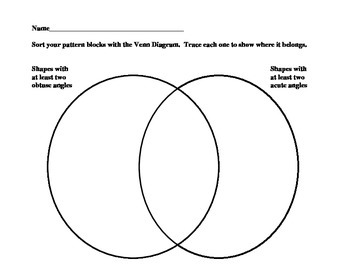 Preview of Sorting Polygons based on their Angles - Venn Diagram Notebook Activity