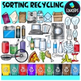 Sorting Recycling Clip Art Set - EARTH DAY {Educlips Clipart}