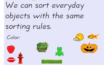 Preview of Sorting SMARTBoard Lesson