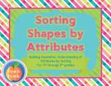 Sorting Shapes by Attributes