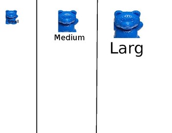 Preview of Sorting/ Sizes  - Small, Medium, Large - bears - counting