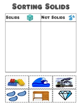 Preview of Sorting Solids, Liquids, and Gases