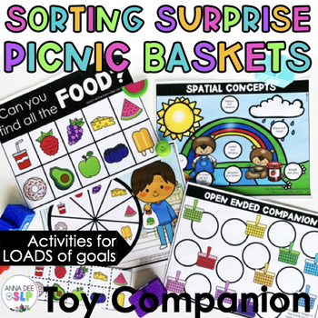 Preview of Spring and Summer Picnic Basket Toy Companion for Speech and Language Therapy