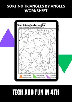 Preview of Sorting Triangles by Angle Worksheet